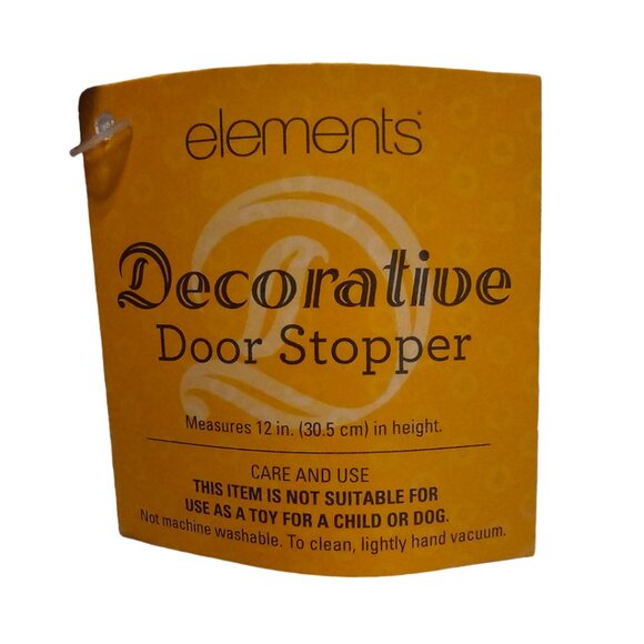 Elements Decorative Cat Door Stopper | NWT | Gray White Black - Picture 13 of 13